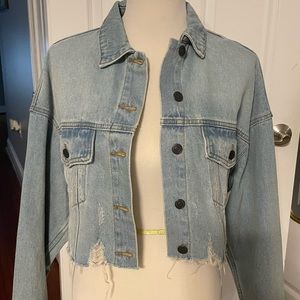 Very cropped Jean jacket